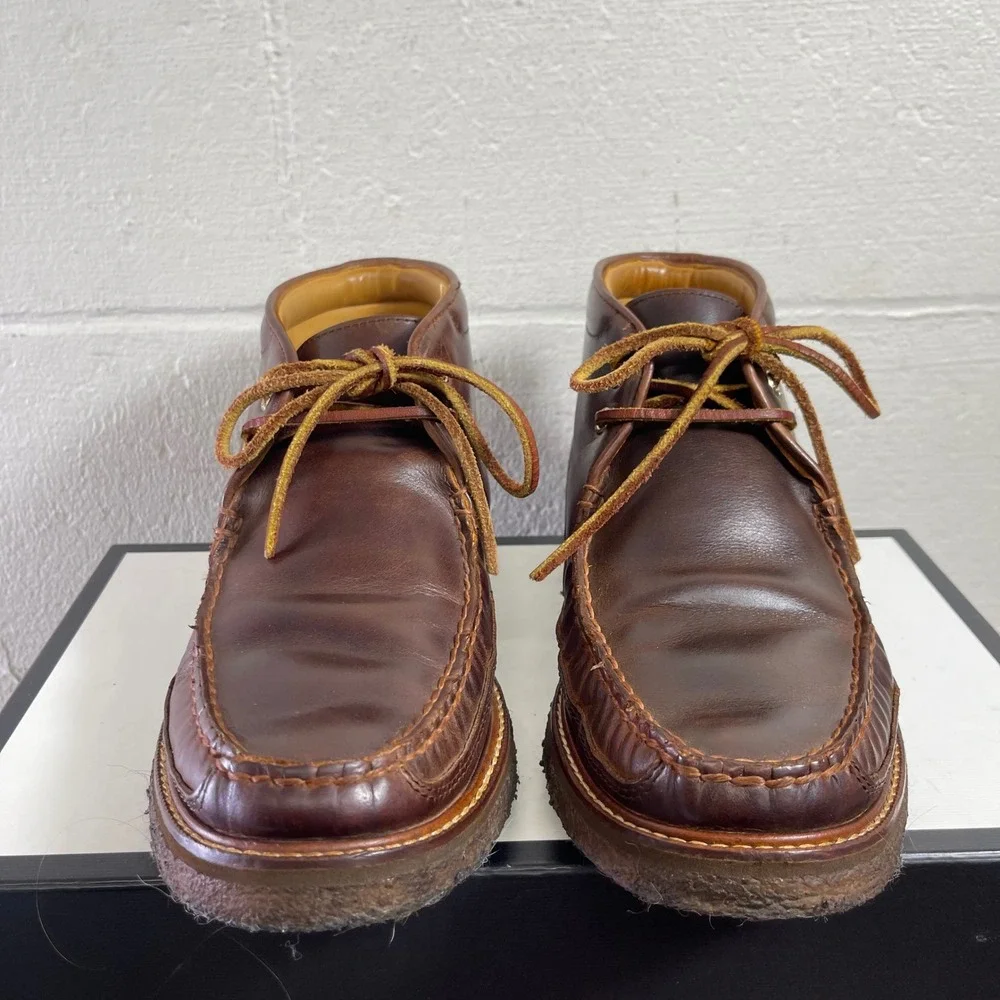Sperry Top Sider Gold Cup Brown Leather Chukka Boots Lace up Men's Size 8‎ M